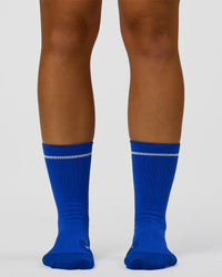 Fast Performance Crew Socks 2.0 - Electric Indigo-White | Thumbnail Index: 2