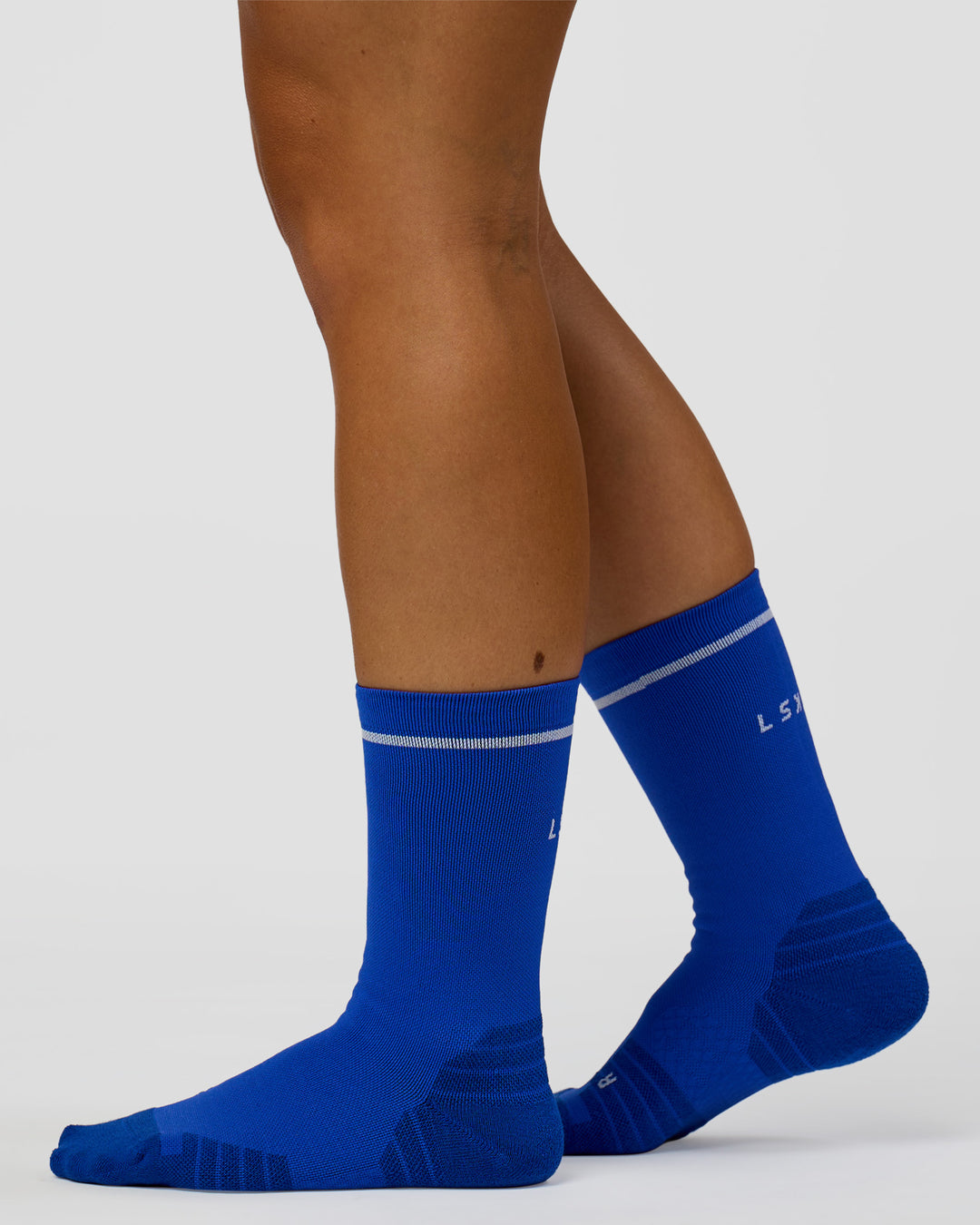 Fast Performance Crew Socks 2.0 - Electric Indigo-White - view 2