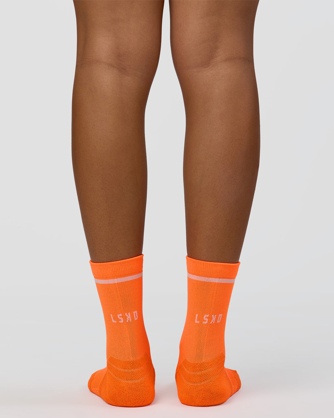 Fast Performance Quarter Socks 2.0 - Neon Orange-White - view 3