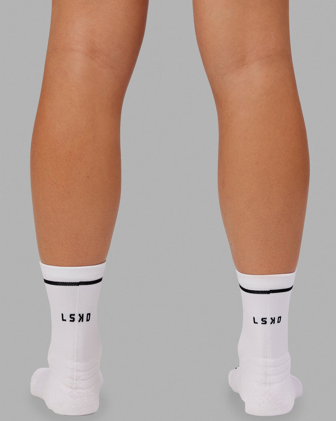 Fast Performance Quarter Socks - White-Black - view 3