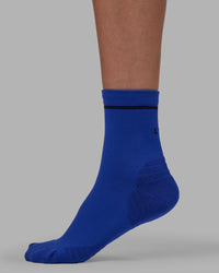 Fast Performance Quarter Socks - Power Cobalt-Black | Thumbnail Index: 3