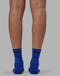 Fast Performance Quarter Socks - Power Cobalt-Black | Thumbnail Index: 4