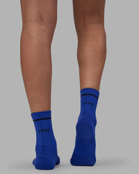 Fast Performance Quarter Socks - Power Cobalt-Black | Thumbnail Index: 5