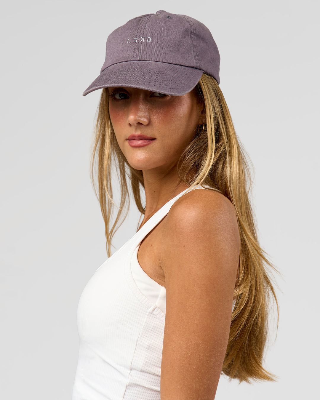 Female wearing All Day Cap in Duskstone - view 6