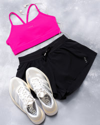 Woman wearing Lift Sports Bra - Ultra Pink | Thumbnail Index: 2