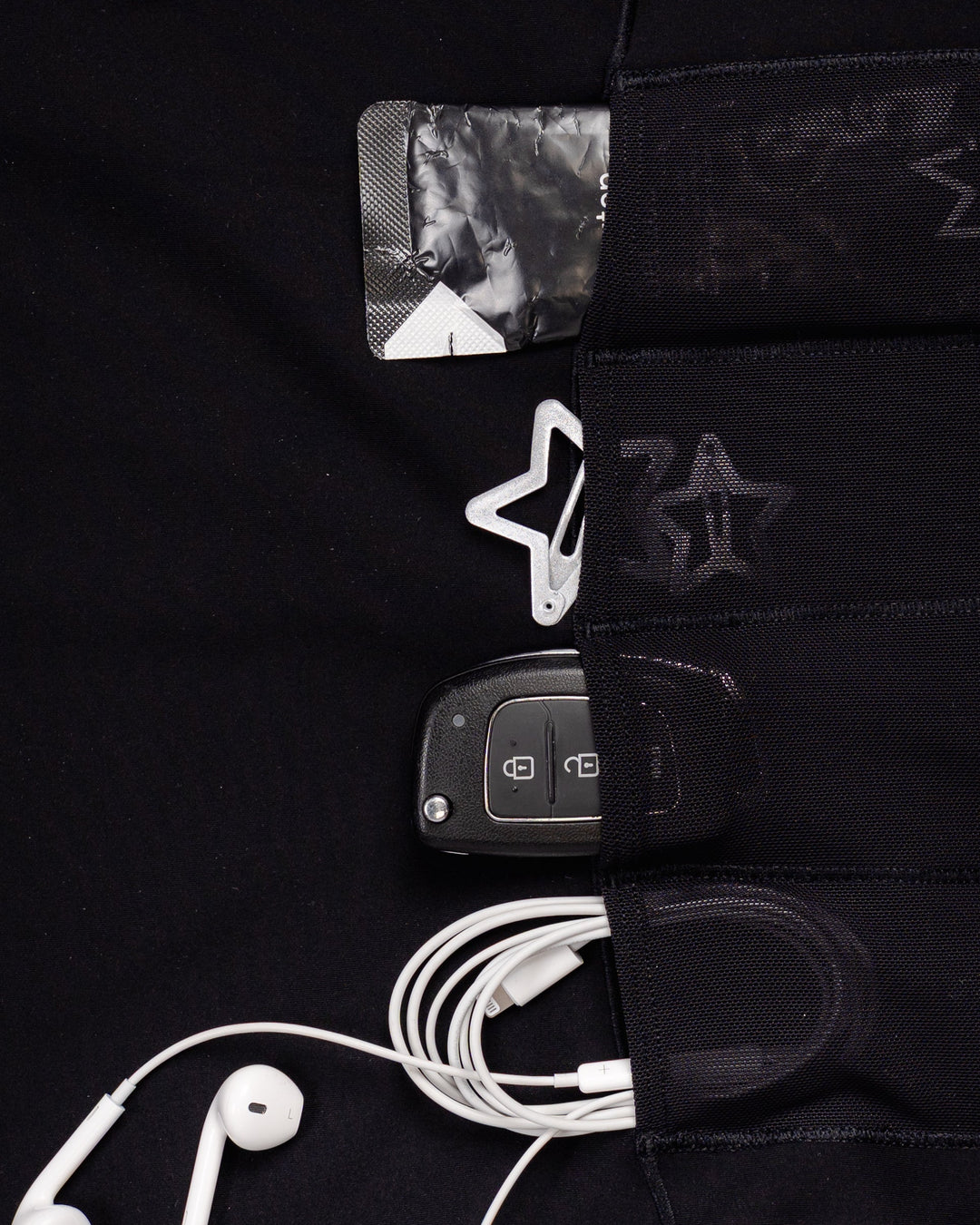 Close up of NyxRun Stash Tank - Black - view 8