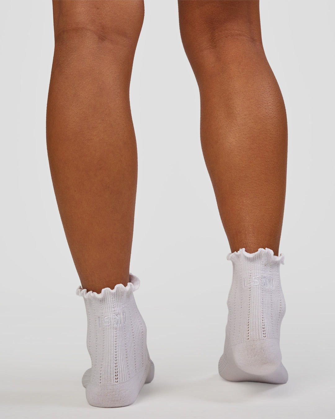 Frill Quarter Sock - White - view 4