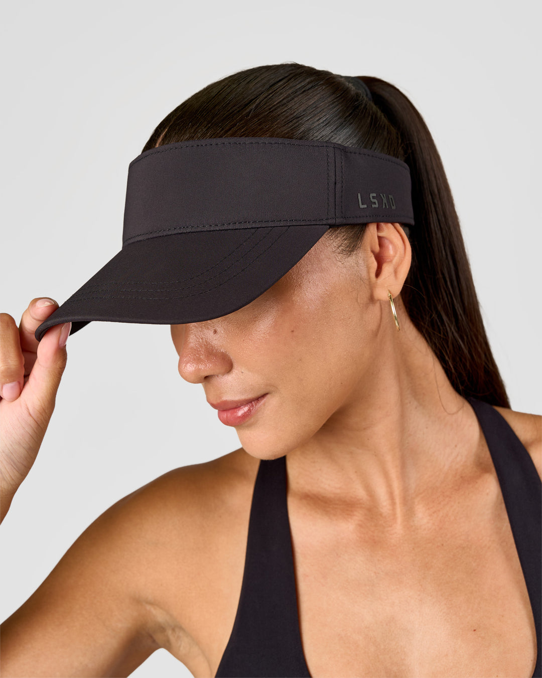 Woman wearing Go-To Visor - Black - view 6