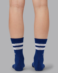 Heritage Crew Pilates Grip Socks - Midnight Blue | Thumbnail Index: 4