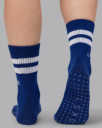 Heritage Crew Pilates Grip Socks - Midnight Blue | Thumbnail Index: 2