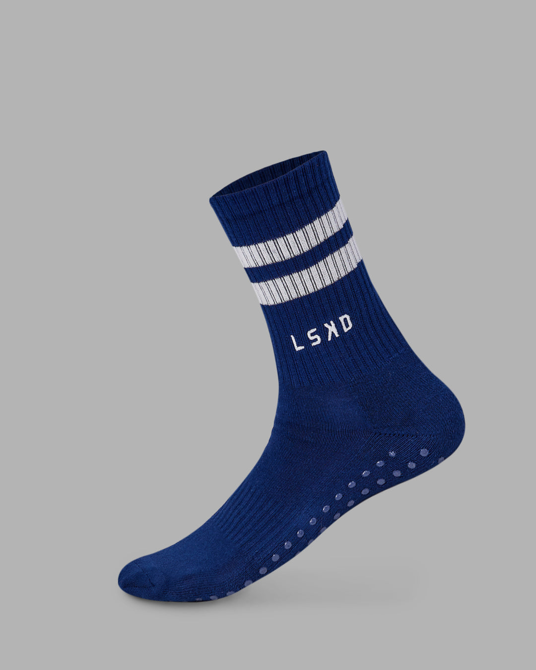 Heritage Crew Pilates Grip Socks - Midnight Blue - view 1