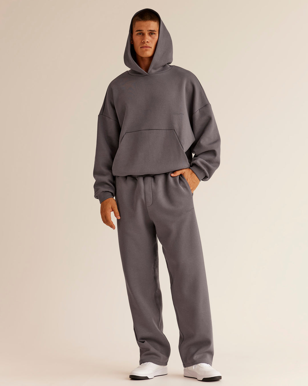 Man wearing AfterDark ZeroCrease Straight Leg Pant - Duskstone | Model:Jackson | Size:L - view 7