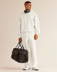 Man wearing AfterDark ZeroCrease Straight Leg Pant - Silver Marl | Model:Jackson | Size:L | Thumbnail Index: 7