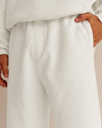 Man wearing AfterDark ZeroCrease Straight Leg Pant - Silver Marl | Model:Jackson | Size:L | Thumbnail Index: 6