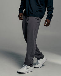 Man wearing All Day ZeroCrease™  Regular Pant - Dark Storm | Model:Okello | Size:L | Thumbnail Index: 0