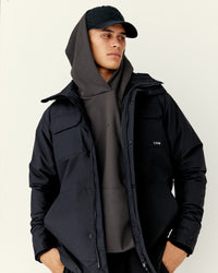 Man wearing Marshall 2.0 Jacket - Black | Model:Jackson | Size:L | Thumbnail Index: 0