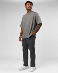 Man wearing AfterDark ZeroCrease Oversized Tee - Storm Front | Model:Xav | Size:L | Thumbnail Index: 10