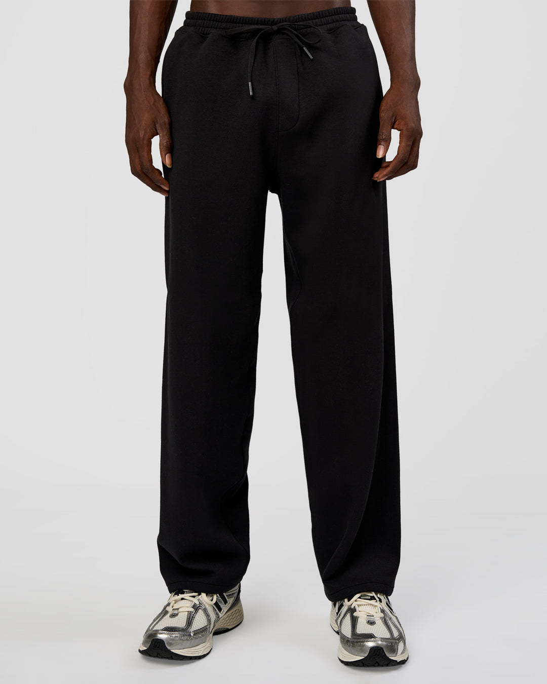 Man wearing AfterDark ZeroCrease Straight Leg Pant - Black | Model:Okello | Size:L - view 6