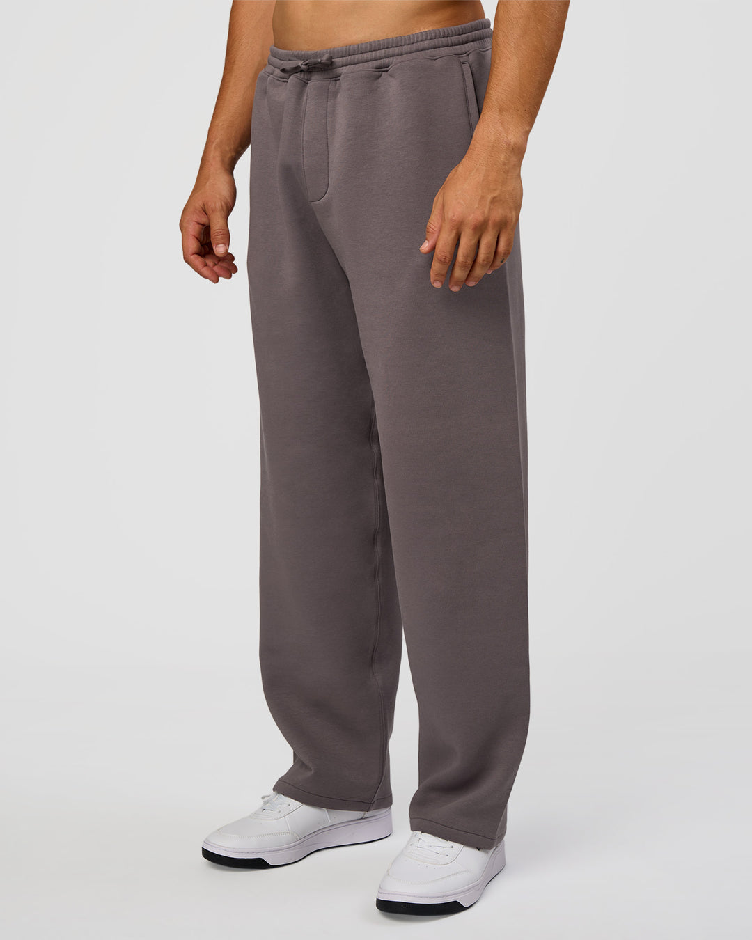 Man wearing AfterDark ZeroCrease Straight Leg Pant - Duskstone | Model:Jackson | Size:L - view 1