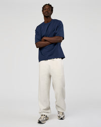 Man wearing AfterDark ZeroCrease Straight Leg Pant - Silver Marl | Model:Okello | Size:L | Thumbnail Index: 3