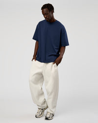 Man wearing AfterDark ZeroCrease Straight Leg Pant - Silver Marl | Model:Okello | Size:L | Thumbnail Index: 1