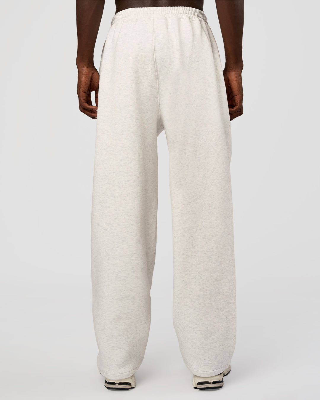 Man wearing AfterDark ZeroCrease Straight Leg Pant - Silver Marl | Model:Okello | Size:L - view 3