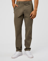 Woman wearing All Day ZeroCrease™  Regular Pant - Walnut Grey | Model:Jackson | Size:34 | Thumbnail Index: 0