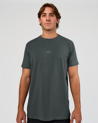 Man wearing Base FLXCotton Tee - Dark Slate | Model:Marcus | Size:L | Thumbnail Index: 0
