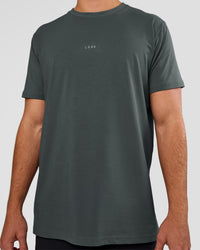 Man wearing Base FLXCotton Tee - Dark Slate | Model:Marcus | Size:L | Thumbnail Index: 4