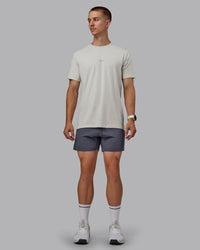Man wearing Base FLXCotton Tee - Digital Mist | Thumbnail Index: 3