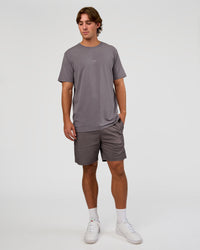 Man wearing Base FLXCotton Tee - Duskstone Washed | Model:Marcus | Size:L | Thumbnail Index: 4