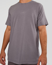 Man wearing Base FLXCotton Tee - Duskstone Washed | Model:Marcus | Size:L | Thumbnail Index: 2