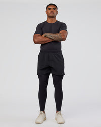 Man wearing BaseTech Tee - Black | Model:Xav | Size:L | Thumbnail Index: 1