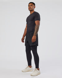 Man wearing BaseTech Tee - Black | Model:Xav | Size:L | Thumbnail Index: 8