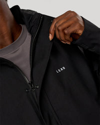 Man wearing Coaches Jacket - Black | Model:Okello | Size:L | Thumbnail Index: 1
