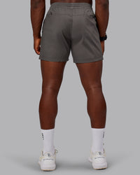 Man wearing Daily 5" Short - Dark Storm | Model:Sam | Size:L | Thumbnail Index: 2