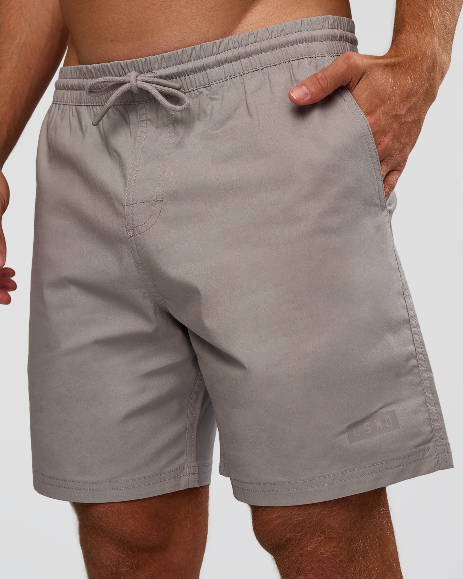 Man wearing Daily 7" Short - Alloy | Model:Marcus | Size:L