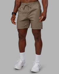 Man wearing Daily 7" Short - Greige | Model:Sam | Size:L | Thumbnail Index: 4