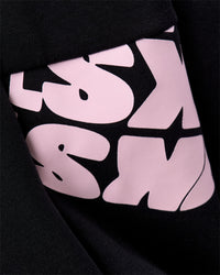 Man wearing Deconstructed Fleece Hoodie - Caviar-Marshmallow-Pale Lilac | Model:Xav | Size:L | Thumbnail Index: 10
