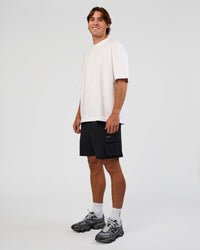 Man wearing Functional Cargo 6" Short - Black | Model:Marcus | Size:L | Thumbnail Index: 8