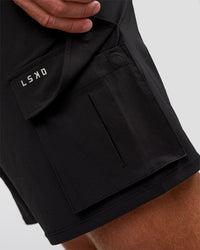 Man wearing Functional Cargo 6" Short - Black | Model:Marcus | Size:L | Thumbnail Index: 1