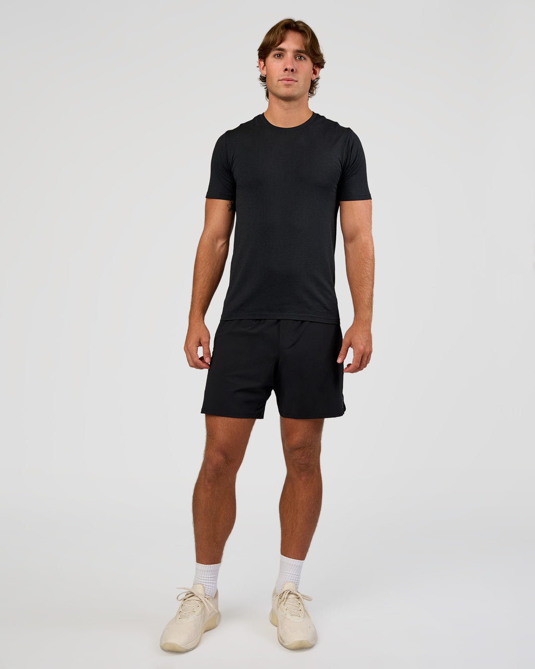 Man wearing Functional Training 7" Short - Black | Model:Marcus | Size:L - view 5