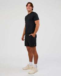 Man wearing Functional Training 7" Short - Black | Model:Marcus | Size:L | Thumbnail Index: 6