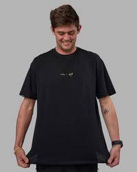 Man wearing Good Human Factory Vol 2 FLXCotton Oversize Tee - Black | Model:Cooper | Size:L | Thumbnail Index: 6