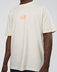 Man wearing Kettle B FLXCotton Oversized Tee - Sugar Swizzle-Cantaloupe | Model:Paabio | Size:L | Thumbnail Index: 7