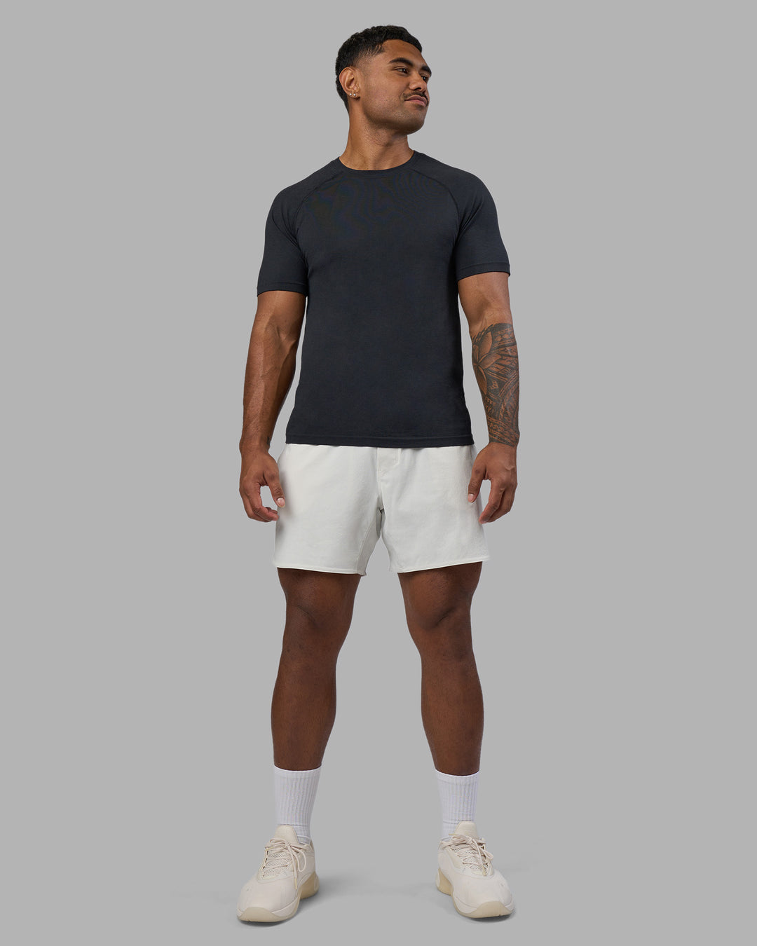 Man wearing Lift 6" Research Dep Performance Short - Digital Mist | Model:Xav | Size:L - view 3