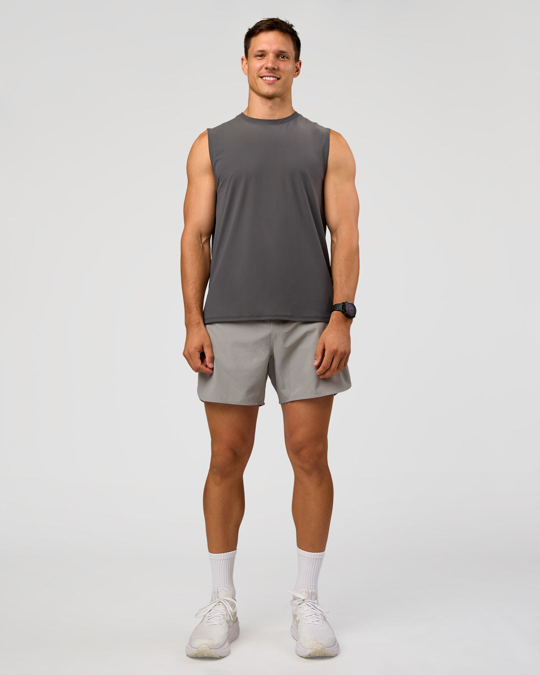 Man wearing Lift 6" Short - Alloy | Model:Liam | Size:L - view 3