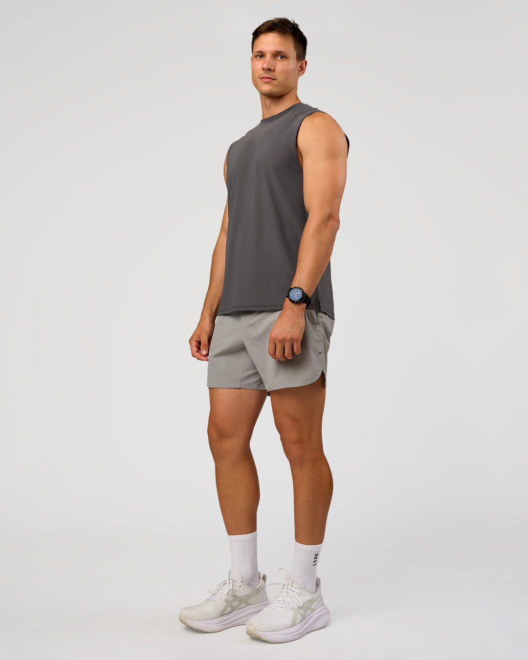 Man wearing Lift 6" Short - Alloy | Model:Liam | Size:L - view 5