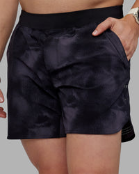 Man wearing Lift 6" Short - Black Washed | Model:Tom | Size:L | Thumbnail Index: 1