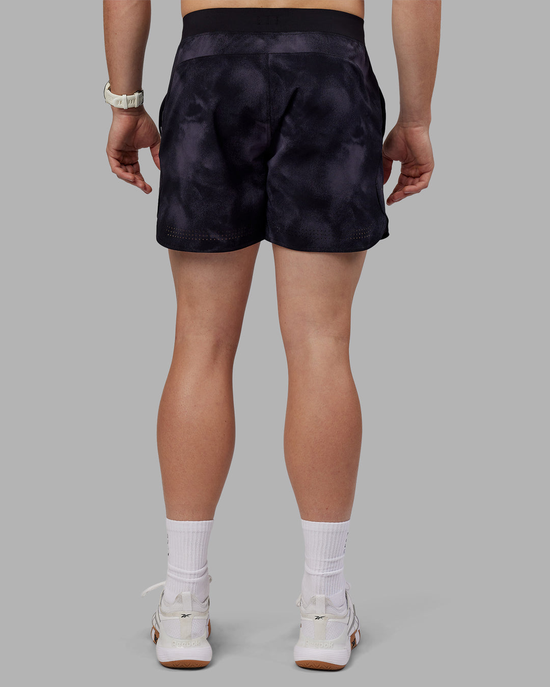 Man wearing Lift 6" Short - Black Washed | Model:Tom | Size:L - view 6